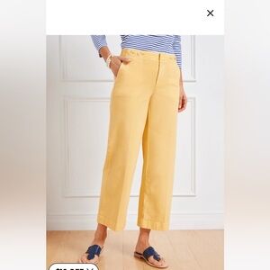 CROP WIDE LEG JEANS - GARMENT DYE